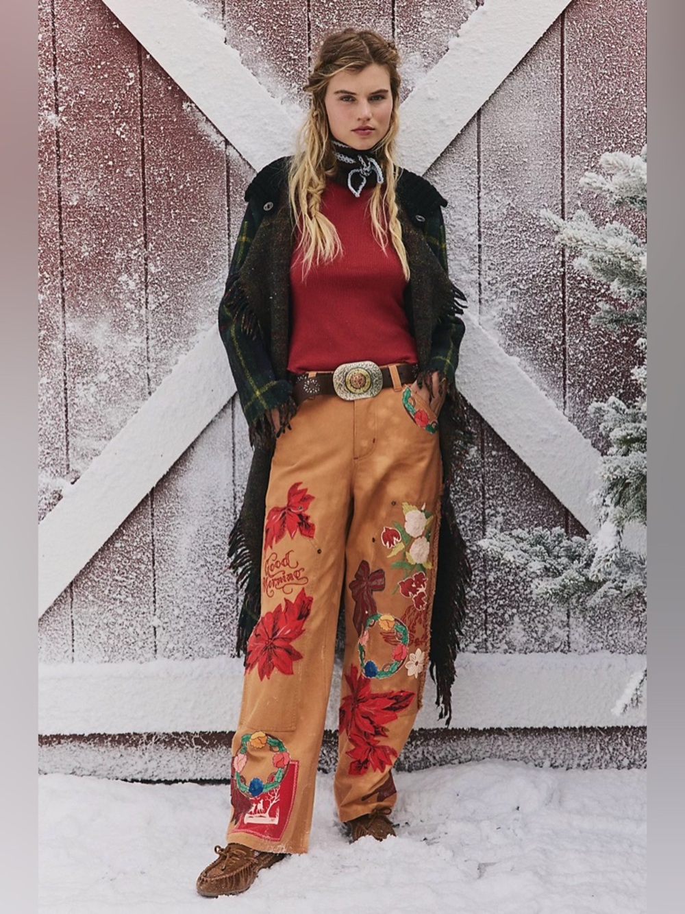 Free People We The Free Bright Time Embroidered Craft Pants - Picture 5 of 13